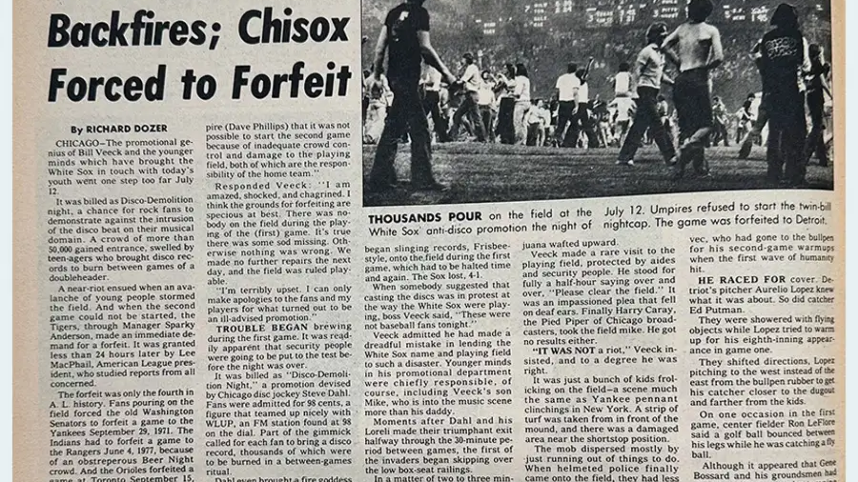 Disco Demolition Night - Failure Museum